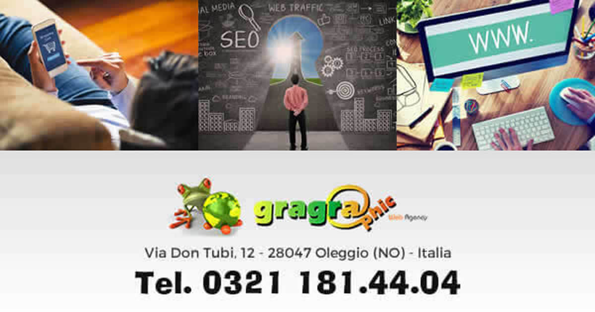 Gragraphic Web Agency, WebMaster realizzazione siti internet Novara, e-commerce, cms e indicizzazione siti